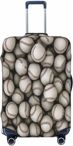 Luggage Cover For Travel Baseball Pattern– Scratch-Resistant Ideal For Travel 20-28 Inch.