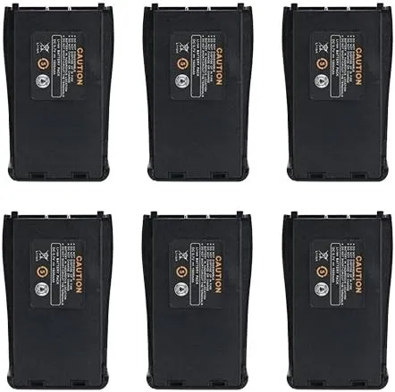 LUITON Original Replacement Rechargeable Li-ion 1500 mAh 3.7V Battery Pack Compatible with Baofeng BF-888S Arcshell AR-5 Retevis 777s Two-Way Radio(6 Packs)