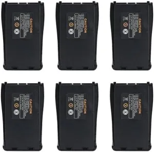 LUITON Original Replacement Rechargeable Li-ion 1500 mAh 3.7V Battery Pack Compatible with Baofeng BF-888S Arcshell AR-5 Retevis 777s Two-Way Radio(6 Packs)