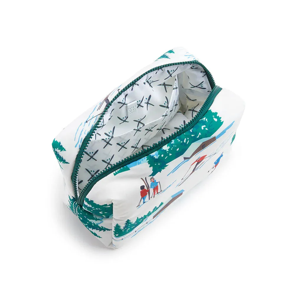 LUXE PUFFER COSMETIC BAG - HIT THE SLOPES