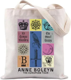 Lywjyb Birdgot Queen of England Lifetime Themed Tote Bag Tudor Queen Gift Queen of England Gift British History Gift