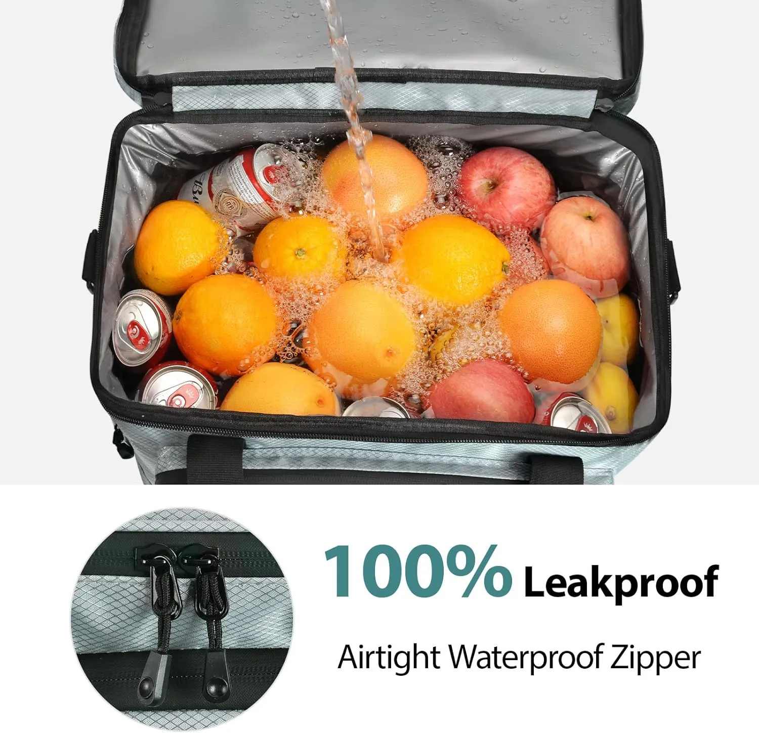 Maelstrom Soft Cooler Bag,Collapsible Soft Sided Cooler,24/30/60/75 Cans Beach Cooler,Ice Chest,Large Leakproof Camping Cooler,Portable Travel Cooler for Grocery Shopping,Camping,Road Trips