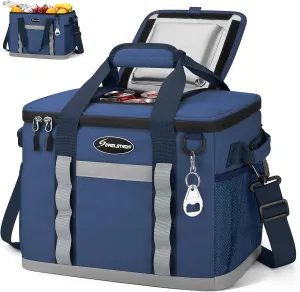 Maelstrom Soft Cooler Bag,Collapsible Soft Sided Cooler,24/30/60/75 Cans Beach Cooler,Ice Chest,Large Leakproof Camping Cooler,Portable Travel Cooler for Grocery Shopping,Camping,Road Trips