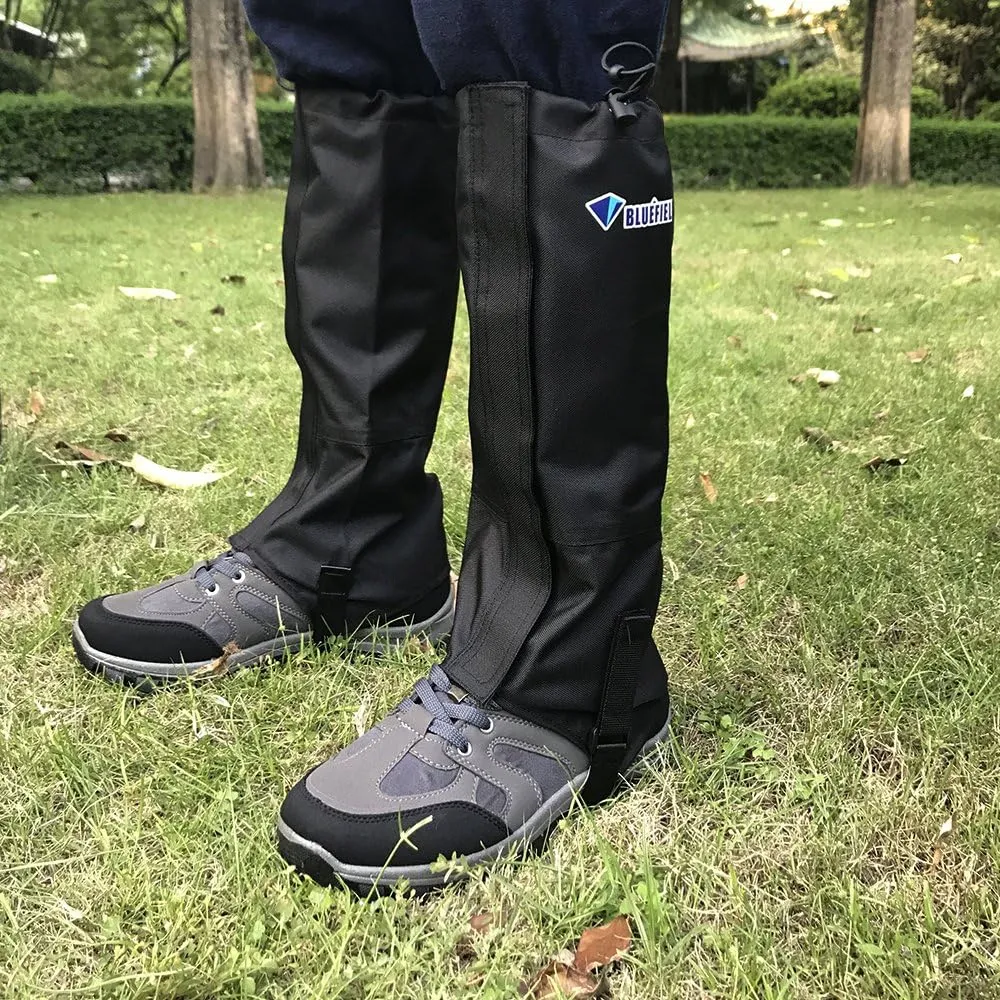 MAGARROW Leg Gaiters Hiking Snow Boot Gaiter Outdoor Waterproof Gaiters Shoes Cover Oxford Fabric