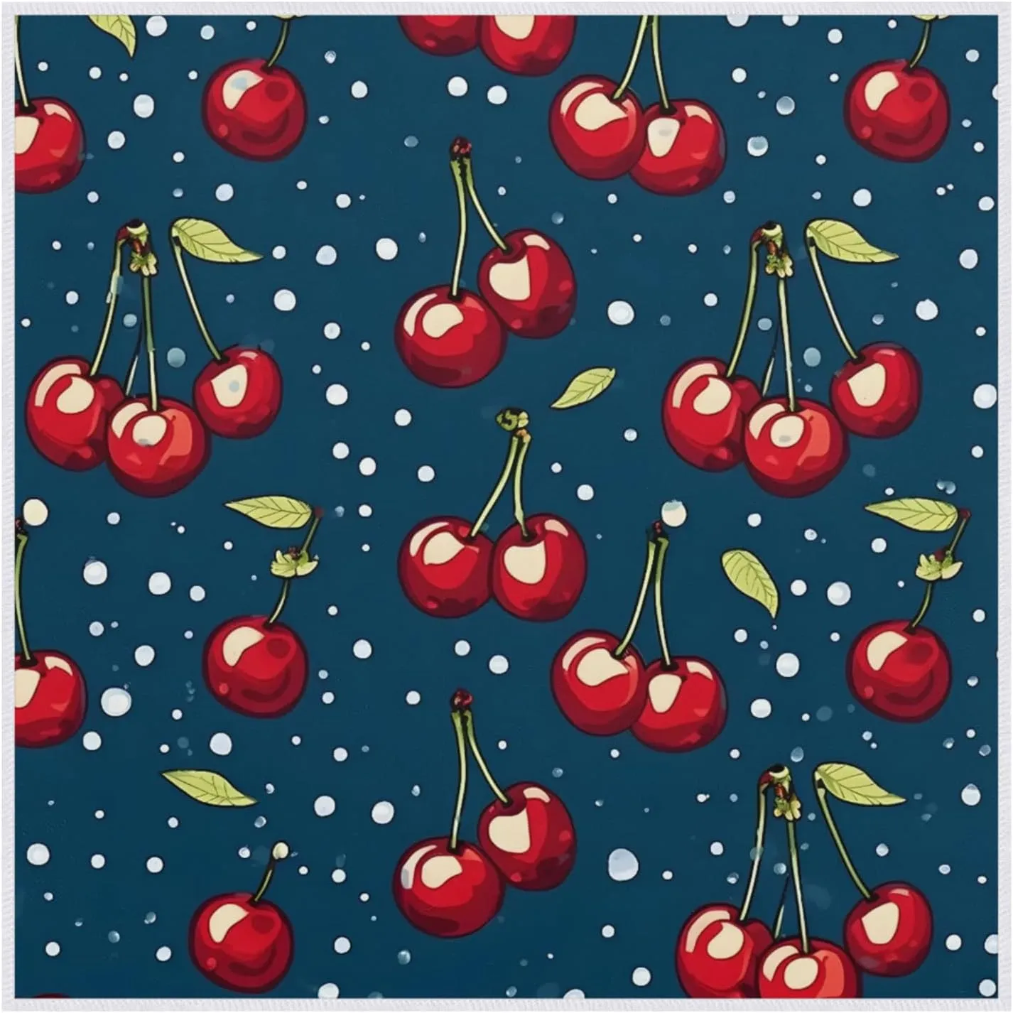 Magic Cosmetics Pouch Cherry Style Self-Adhesive Camera Cover Cloth Protective Foldable Makeup Bag for Lens Cat Makeup Bag 21.7x21.7