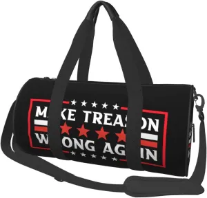 Make Treason Wrong Again Duffel Bag Gym Bag Travel Sports Tote Large Foldable Beach Swim Yoga5