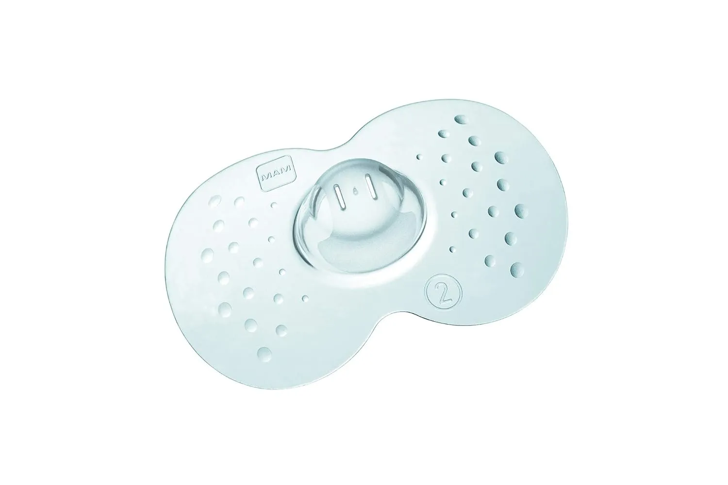 MAM Breastfeeding Nipple Shields Bundle with Sterilizing Case, Size 1 Small 17mm & Size 2 Regular 23mm, 2-Count Each