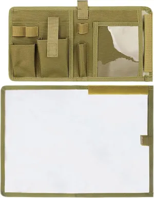 Map Case,Tactical Notebook,Waterproof map case Multifunctional Map Case for Military Hiking, Tactical, Outdoor Activities (CP)