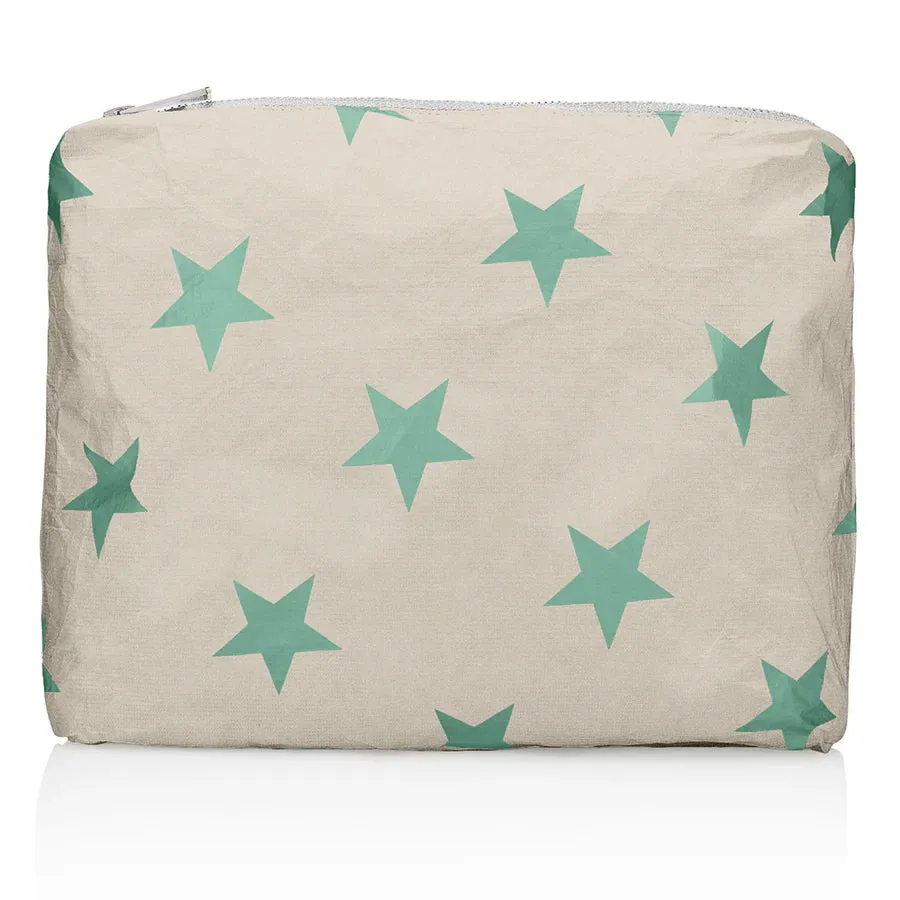 MEDIUM PACK GOLDEN SHIMMER BEIGE WITH SEA GREEN MULTI STARS