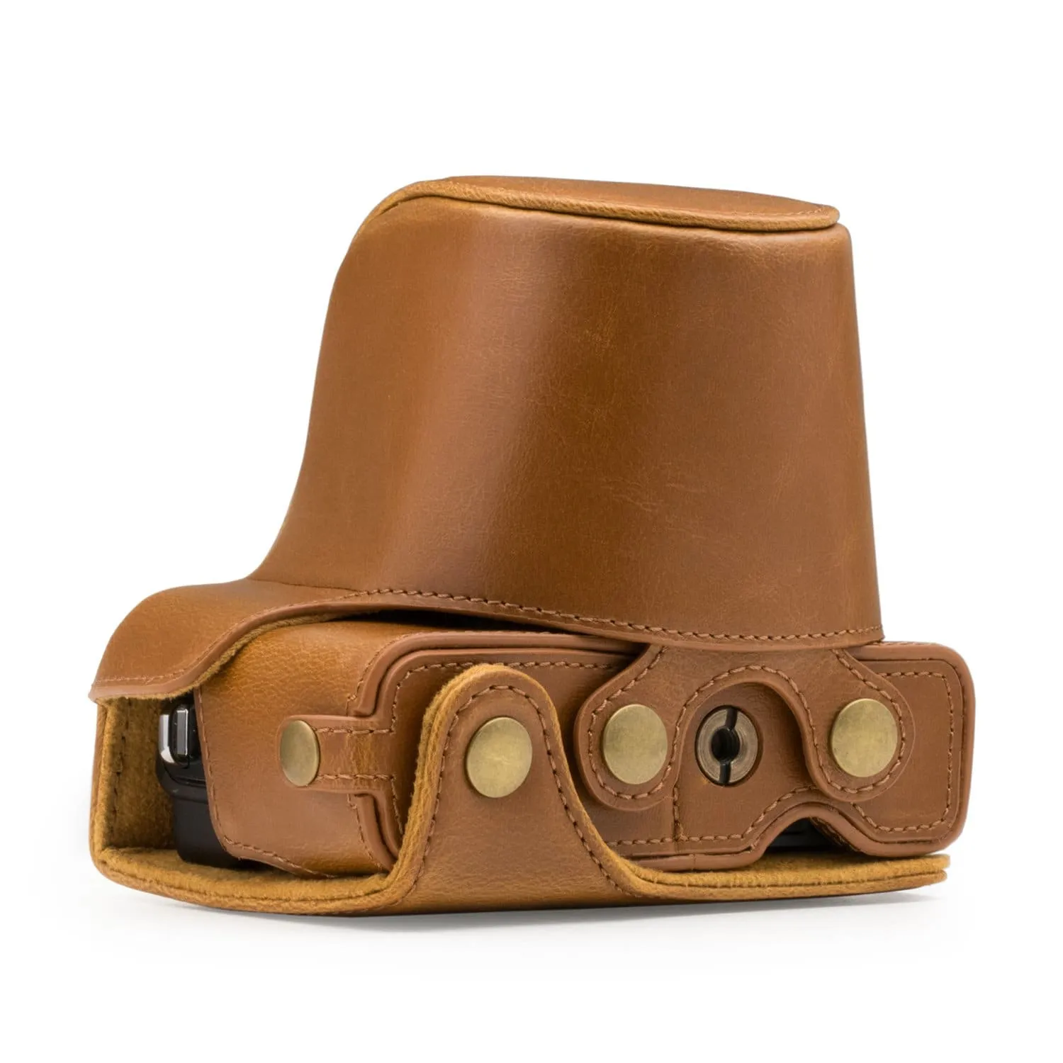 MegaGear Canon EOS M100 (15-45mm) Ever Ready Leather Camera Case and Strap