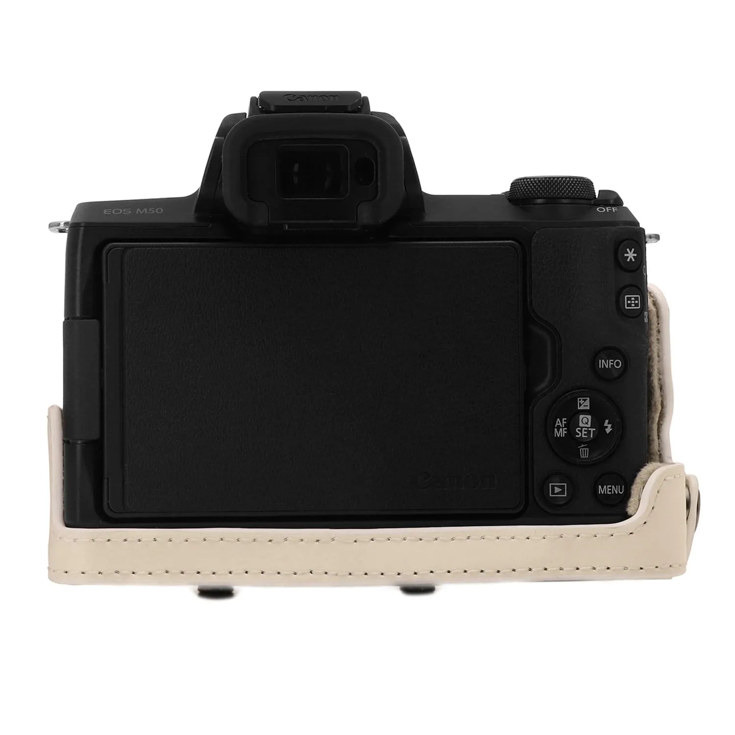 MegaGear Canon EOS M50 II, M50 (15-45mm) Ever Ready Leather Camera Case and Strap