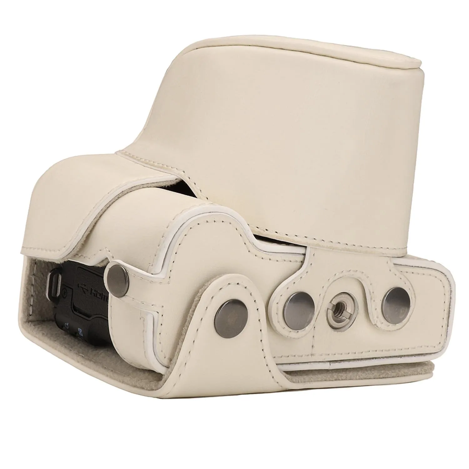 MegaGear Canon EOS M50 II, M50 (15-45mm) Ever Ready Leather Camera Case and Strap