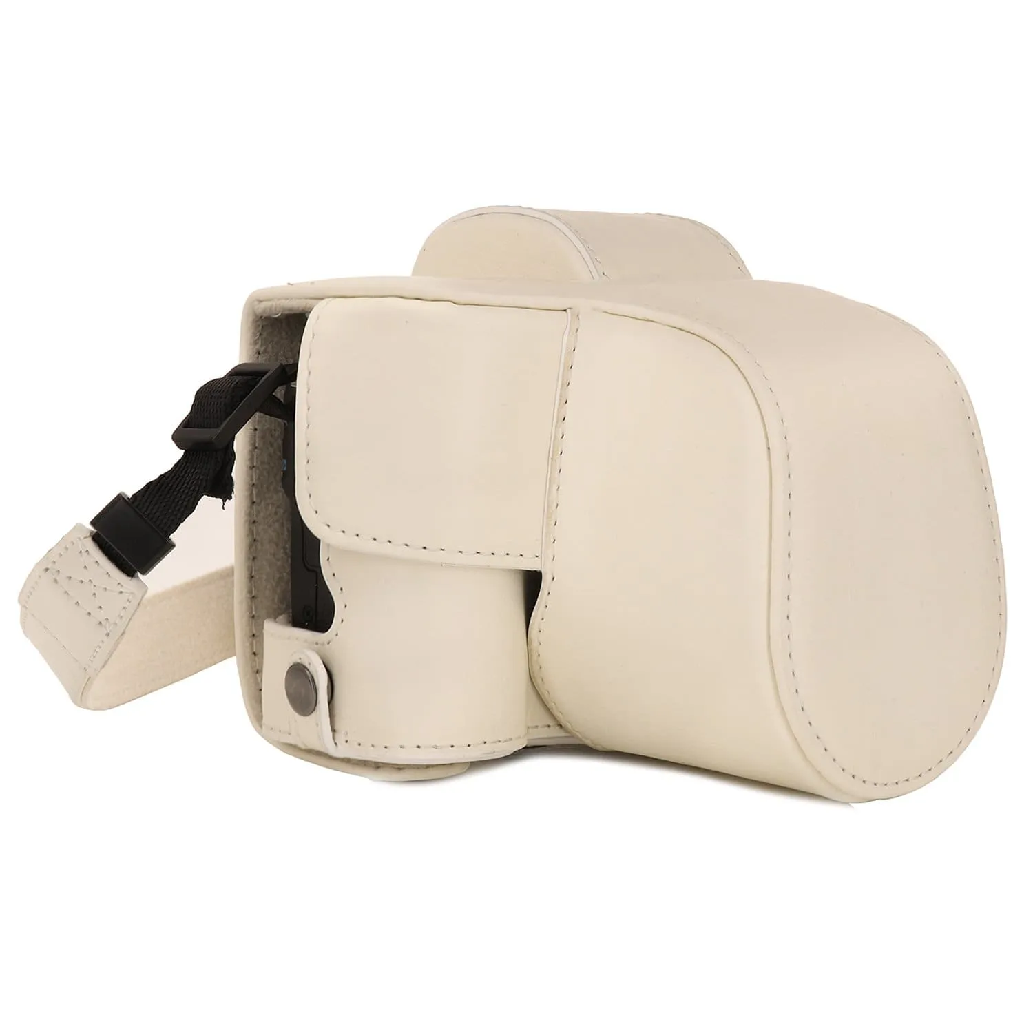 MegaGear Canon EOS M50 II, M50 (15-45mm) Ever Ready Leather Camera Case and Strap