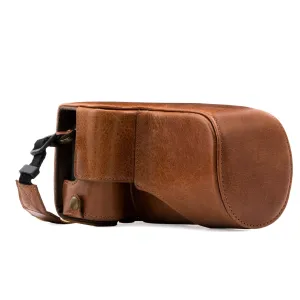 MegaGear Canon EOS M6 (18-150 mm) Ever Ready Top Grain Leather Camera Case and Strap