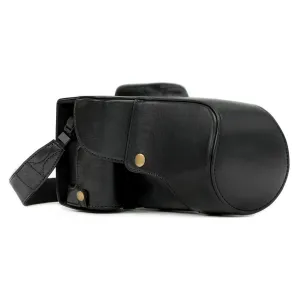 MegaGear Canon EOS Rebel T6s, 8000D, EOS 760D (18-55 mm) Ever Ready Leather Camera Case and Strap