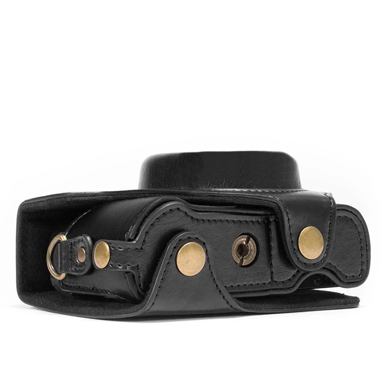 MegaGear Canon PowerShot G7 X Mark II Ever Ready Leather Camera Case and Strap, with Battery Access