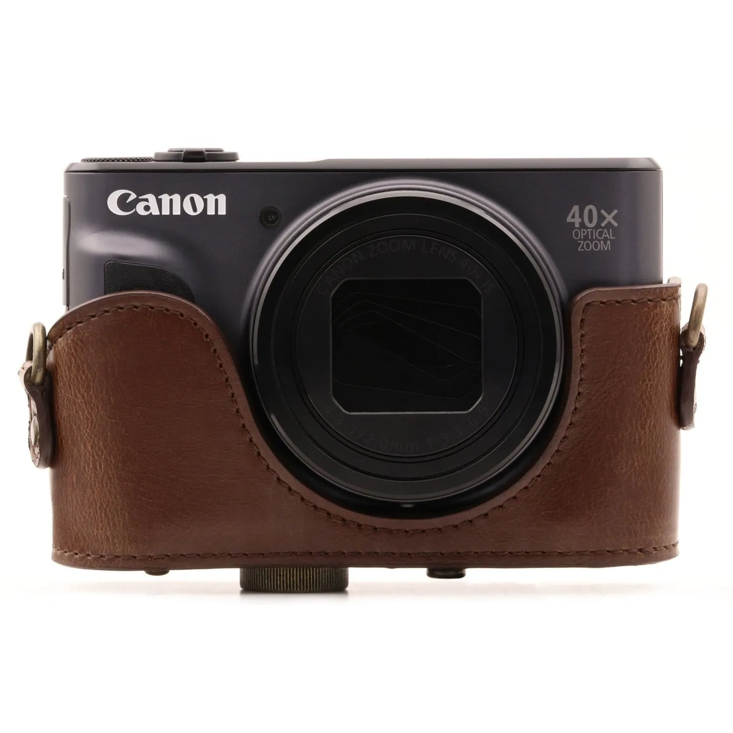 MegaGear Canon PowerShot SX740 HS, SX730 HS Ever Ready Leather Camera Case with Strap