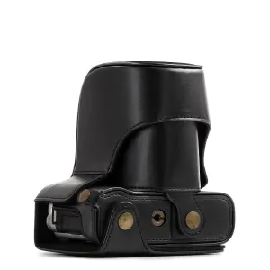 MegaGear Fujifilm X-A10 Ever Ready Leather Camera Case and Strap