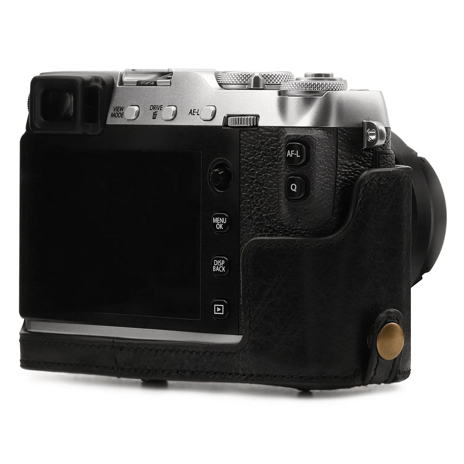 MegaGear Fujifilm X-E3 (23mm & 18-55mm) Ever Ready Top Grain Leather Camera Case and Strap