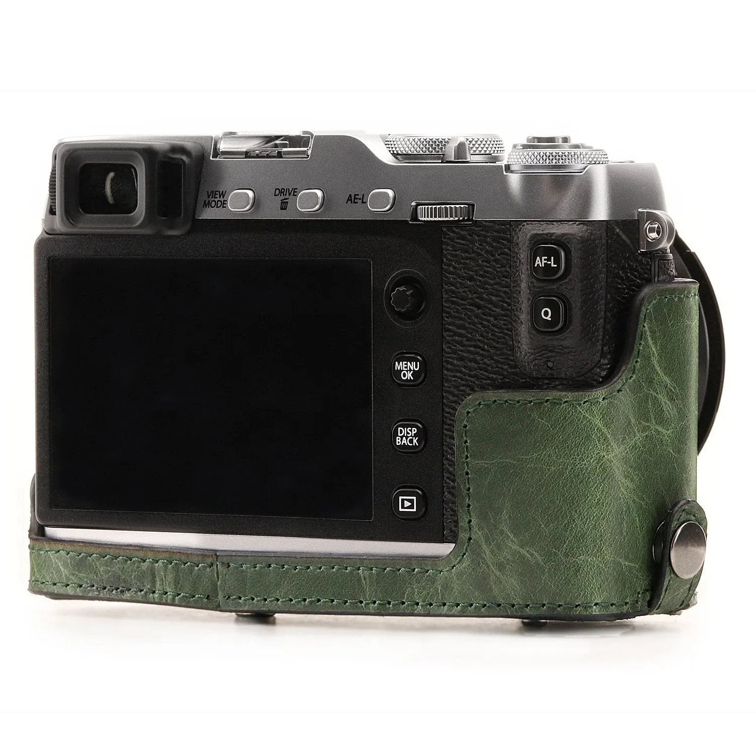 MegaGear Fujifilm X-E3 (23mm & 18-55mm) Ever Ready Top Grain Leather Camera Case and Strap