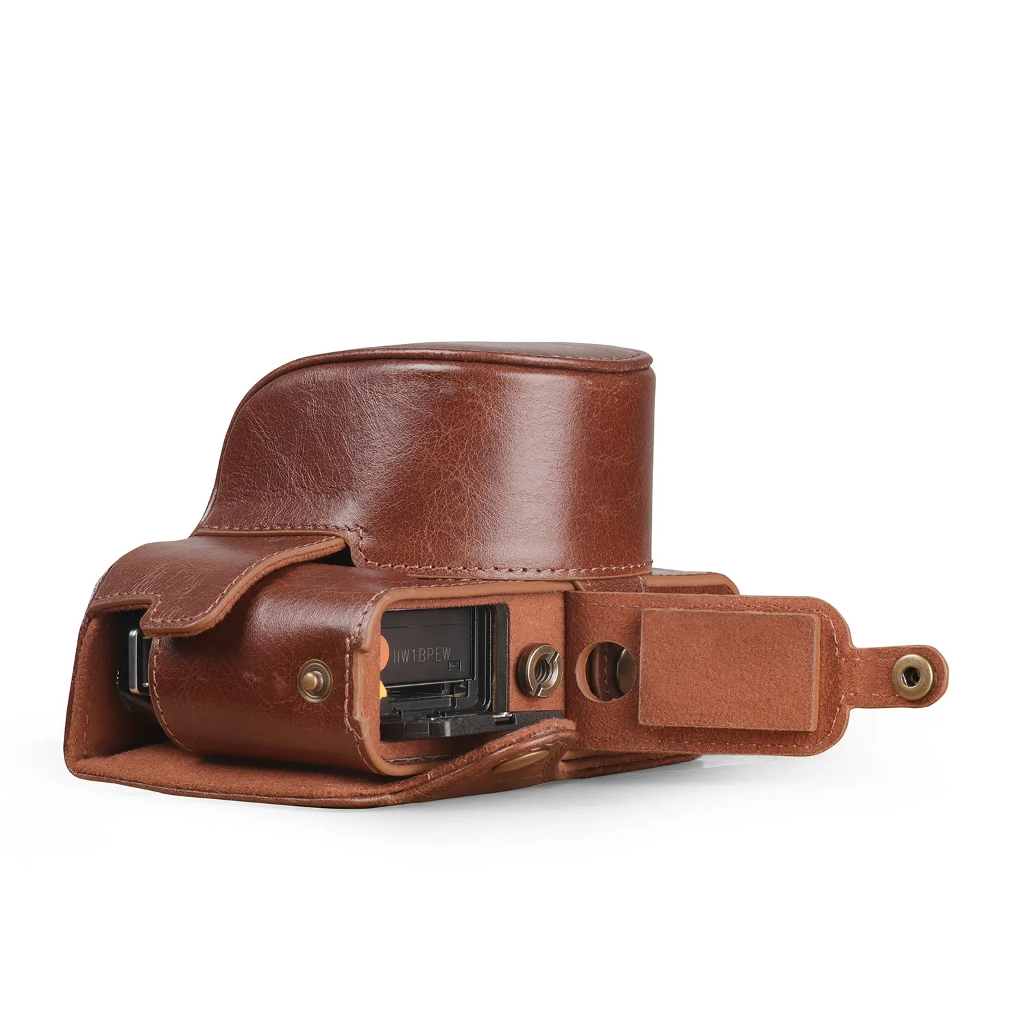 MegaGear Fujifilm X-E4 (XF 27mm f/2.8 R WR Lens) Ever Ready Genuine Leather Camera Case