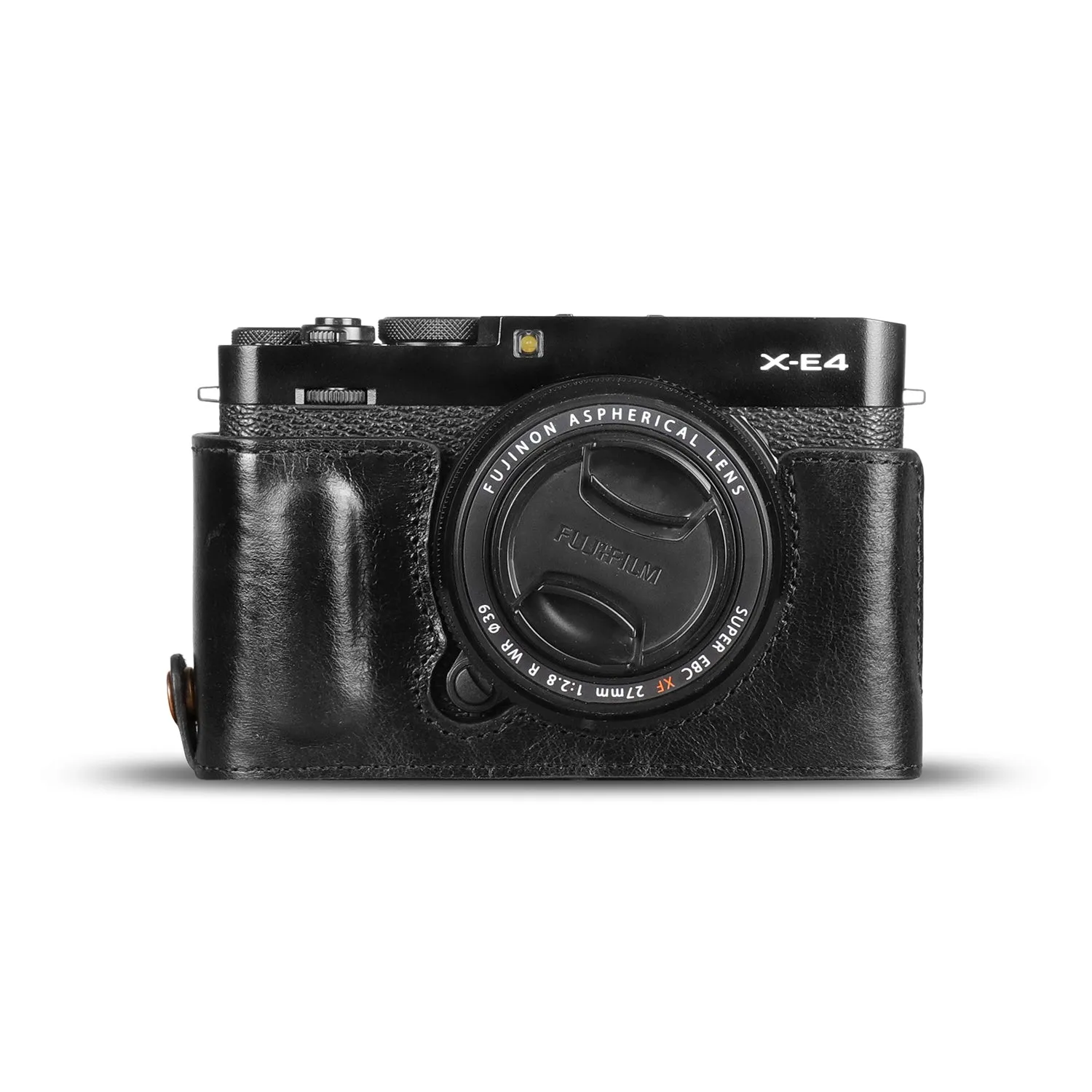 MegaGear Fujifilm X-E4 (XF 27mm f/2.8 R WR Lens) Ever Ready Genuine Leather Camera Case