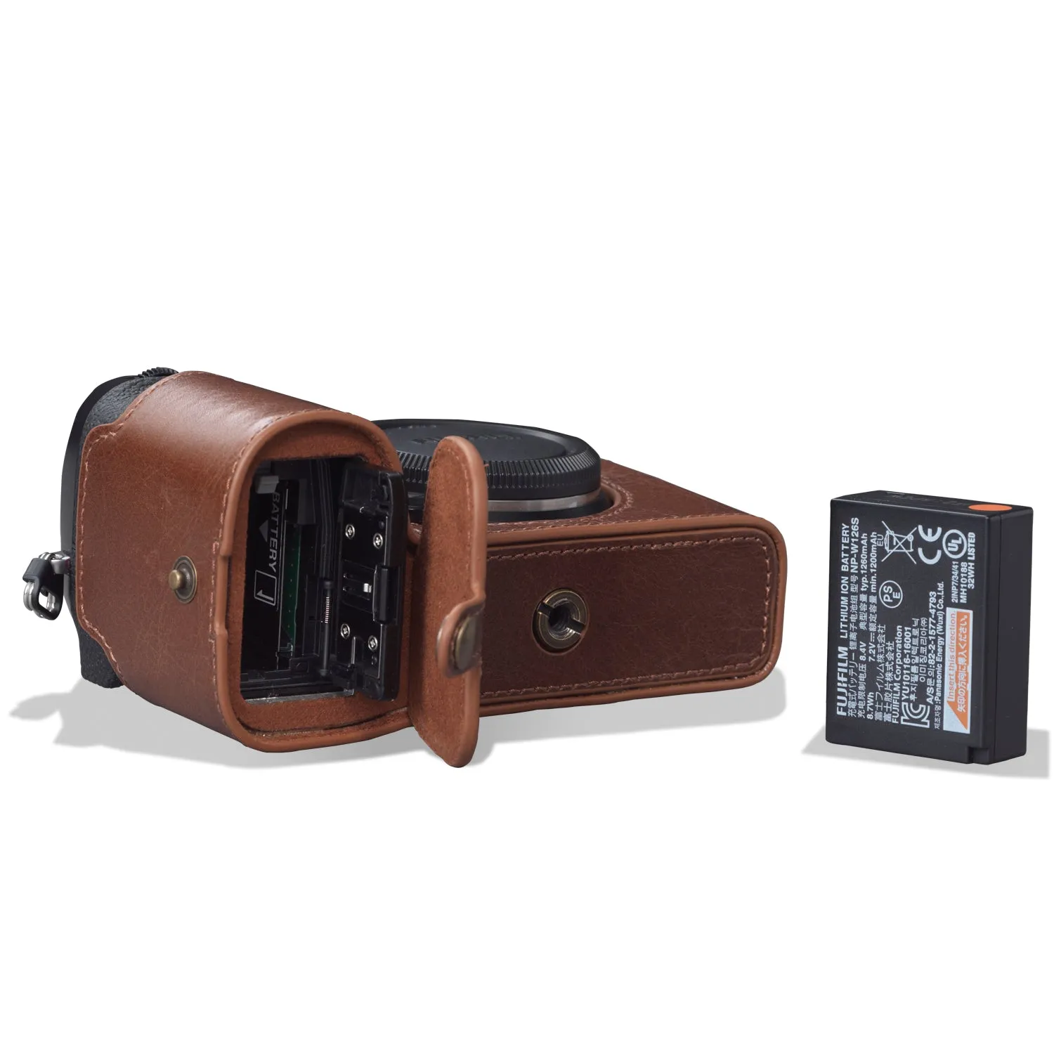 MegaGear Fujifilm X-S10 Ever Ready Genuine Leather Camera Half Case