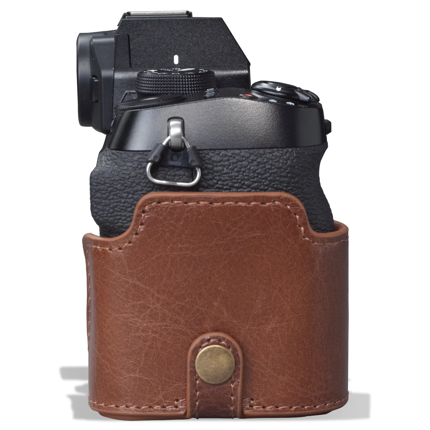 MegaGear Fujifilm X-S10 Ever Ready Genuine Leather Camera Half Case