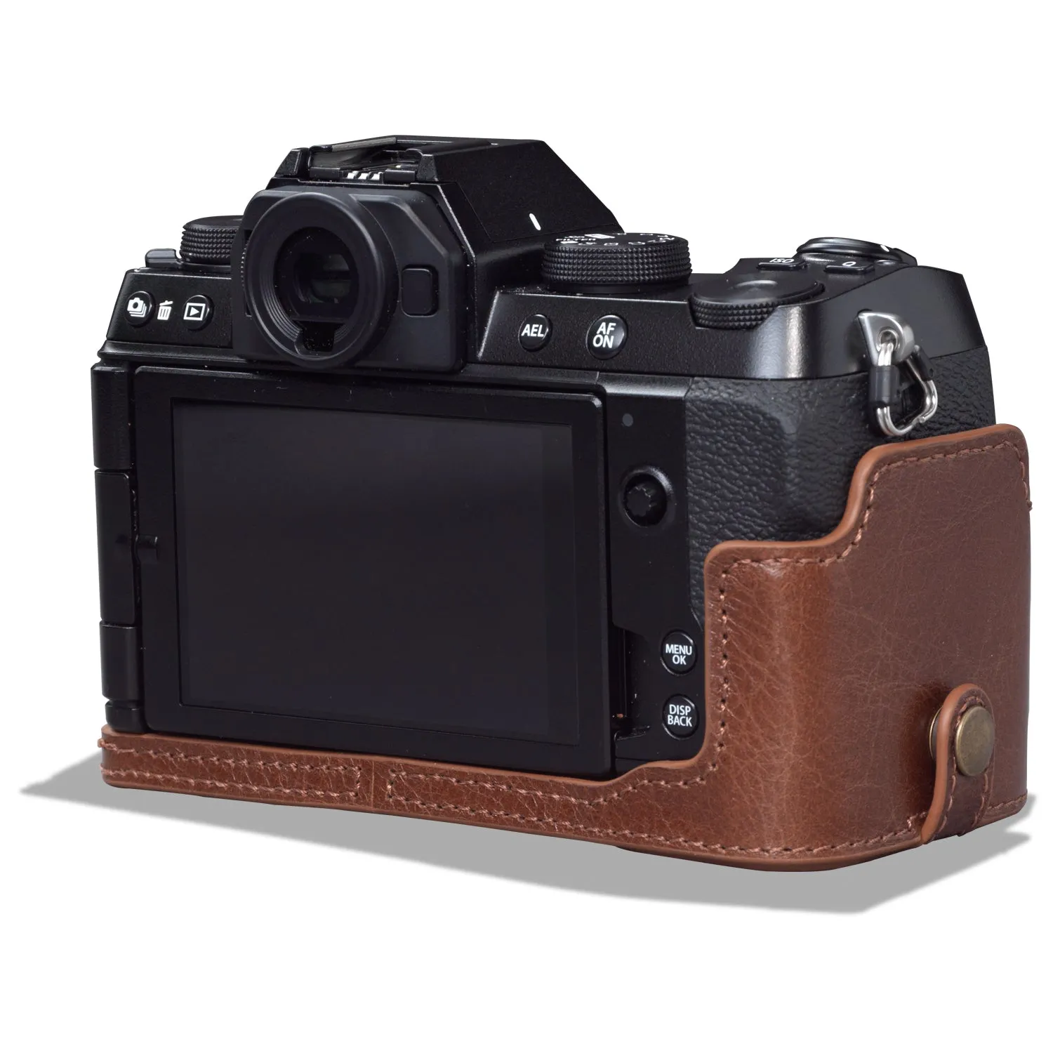 MegaGear Fujifilm X-S10 Ever Ready Genuine Leather Camera Half Case