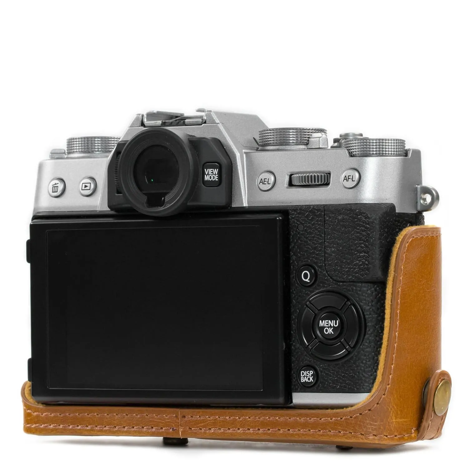 MegaGear Fujifilm X-T30, X-T20, X-T10 (16-50mm/18-55mm Lenses) Ever Ready Leather Camera Case and Strap