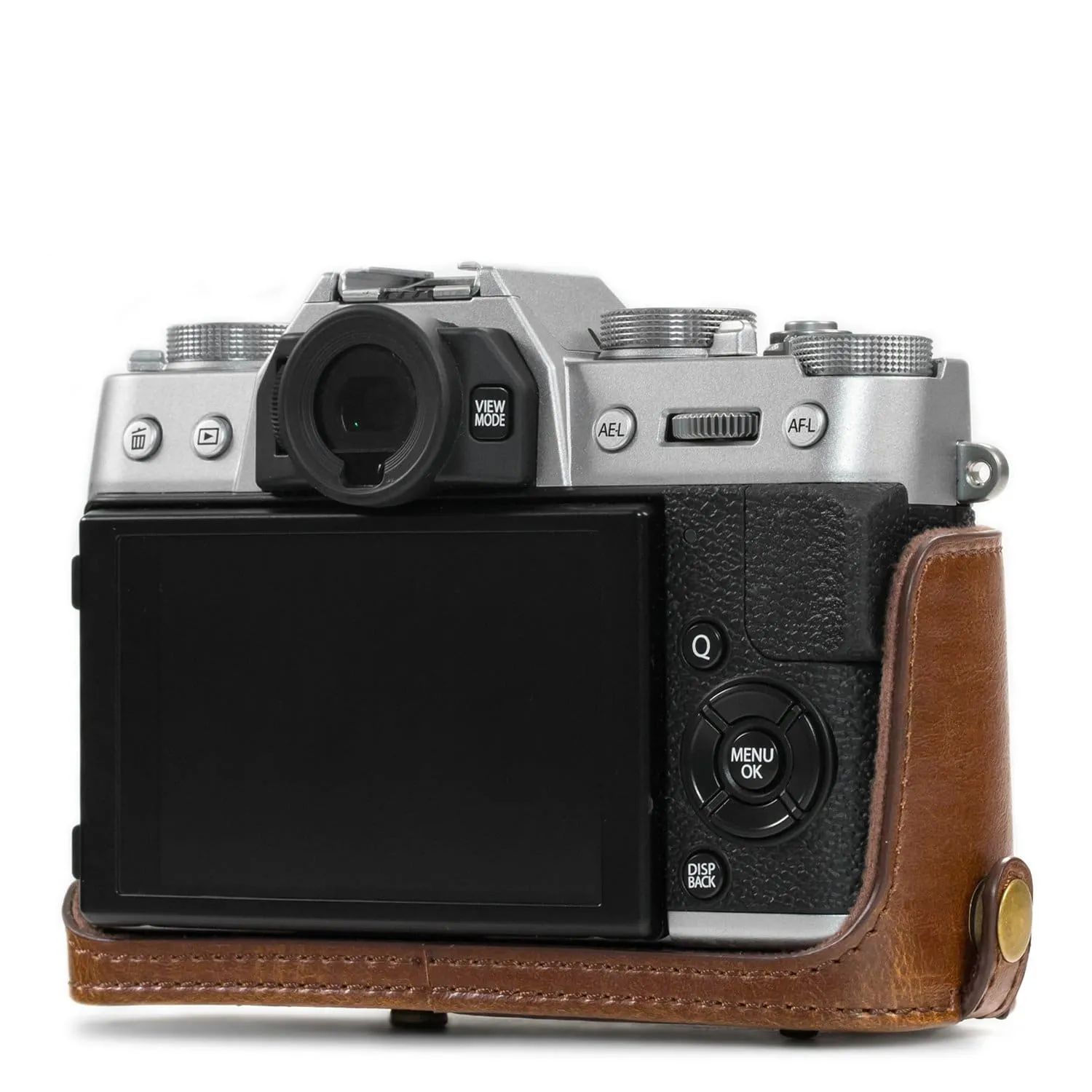MegaGear Fujifilm X-T30, X-T20, X-T10 (16-50mm/18-55mm Lenses) Ever Ready Leather Camera Case and Strap
