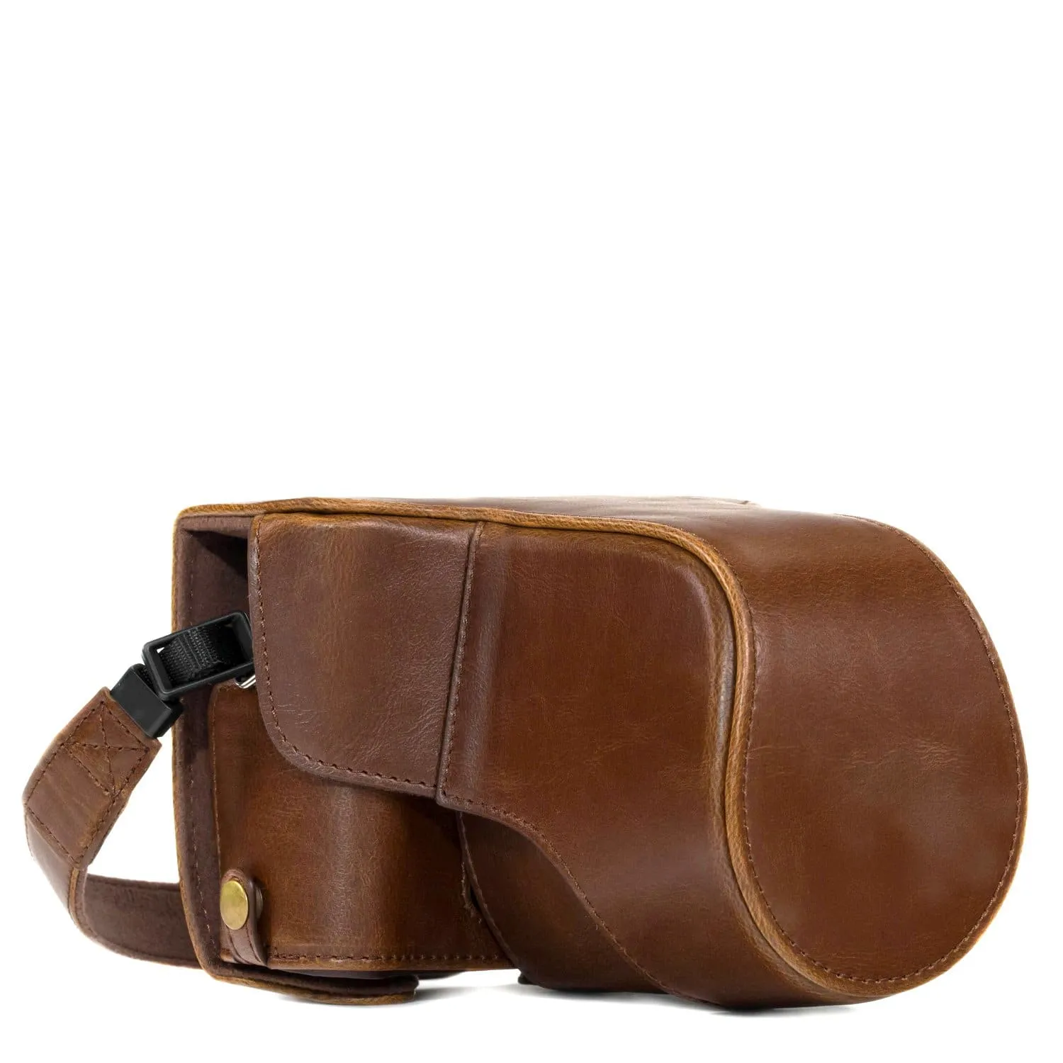 MegaGear Fujifilm X-T30, X-T20, X-T10 (16-50mm/18-55mm Lenses) Ever Ready Leather Camera Case and Strap