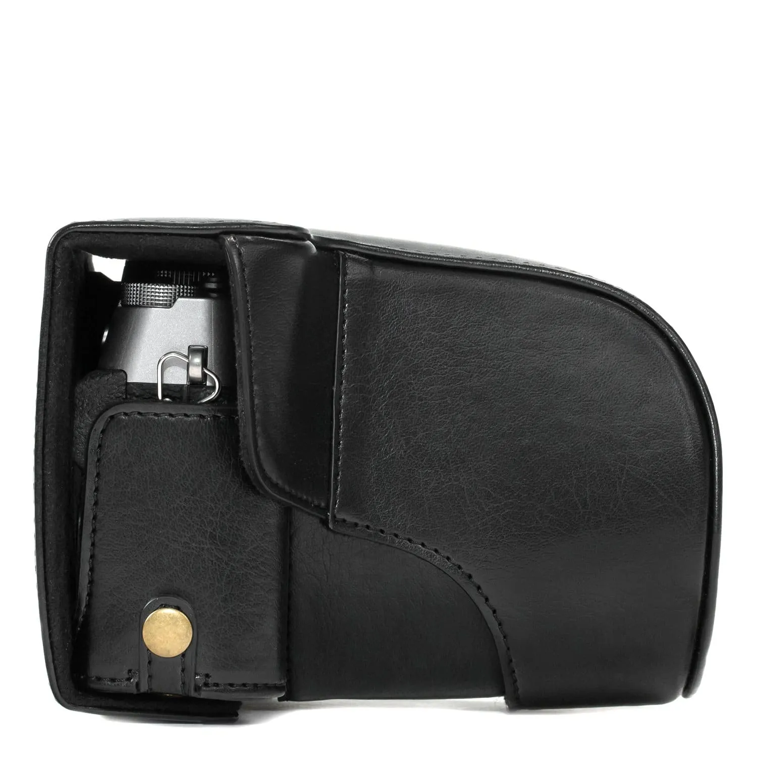 MegaGear Fujifilm X-T30, X-T20, X-T10 (16-50mm/18-55mm Lenses) Ever Ready Leather Camera Case and Strap