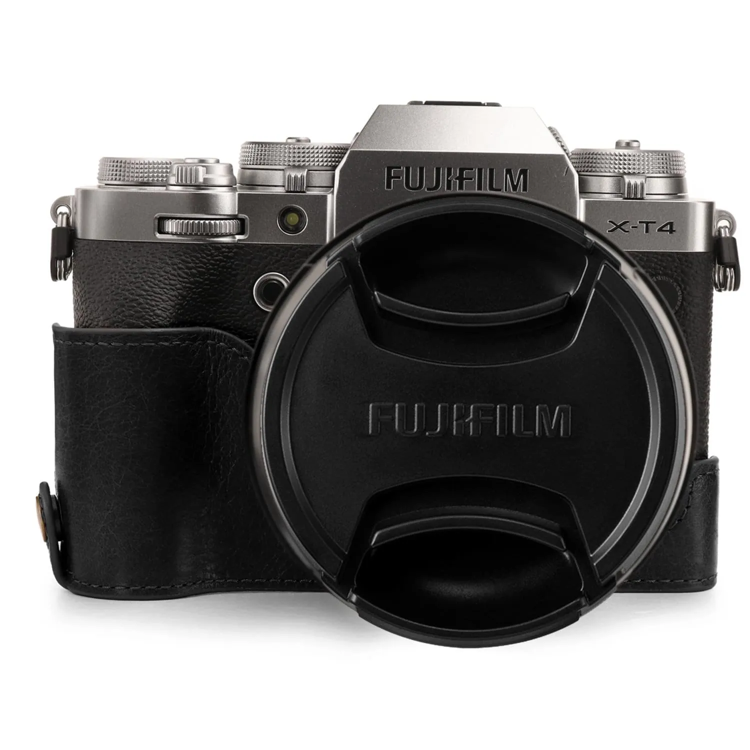 MegaGear Fujifilm X-T4 Ever Ready Top Grain Leather Camera Half Case