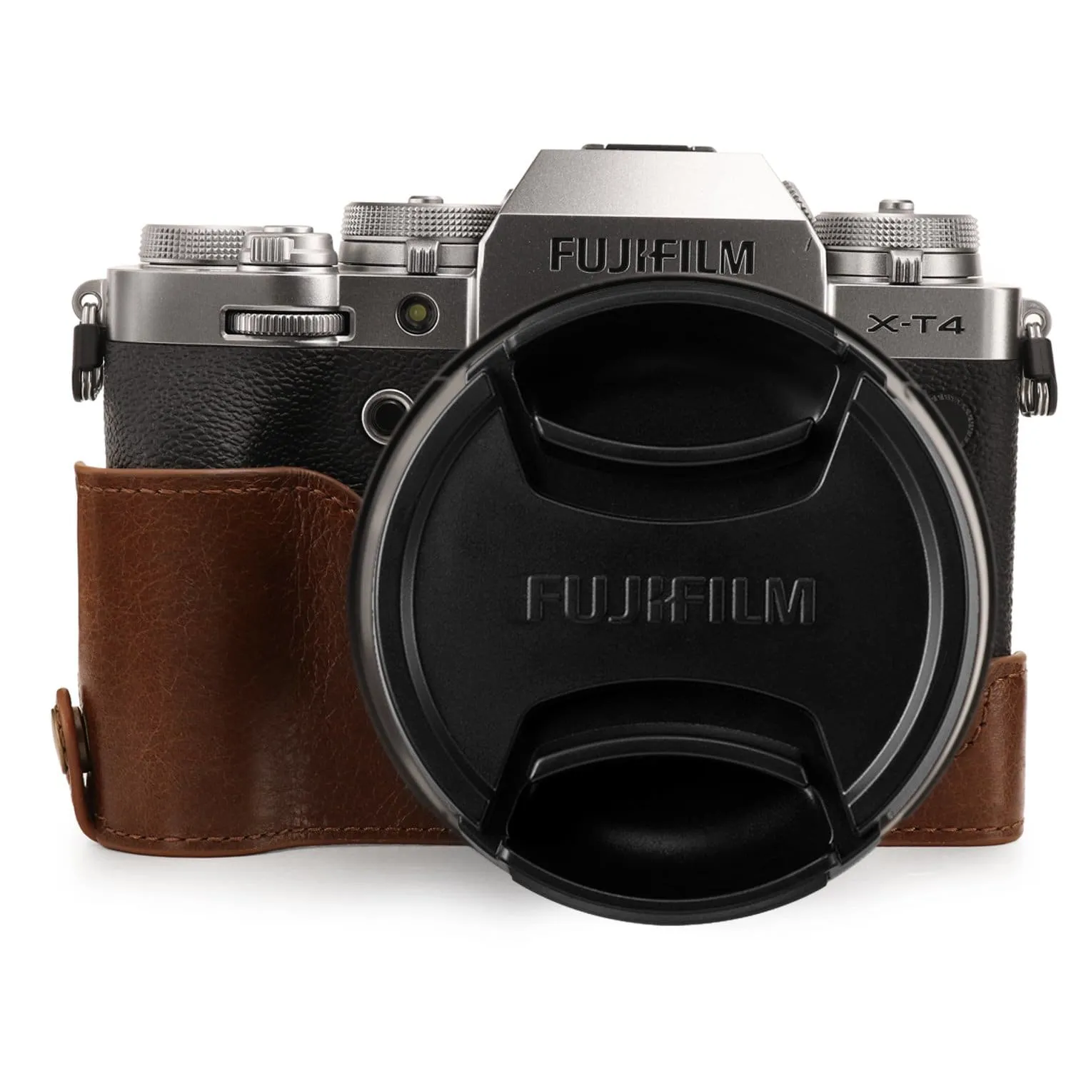 MegaGear Fujifilm X-T4 Ever Ready Top Grain Leather Camera Half Case