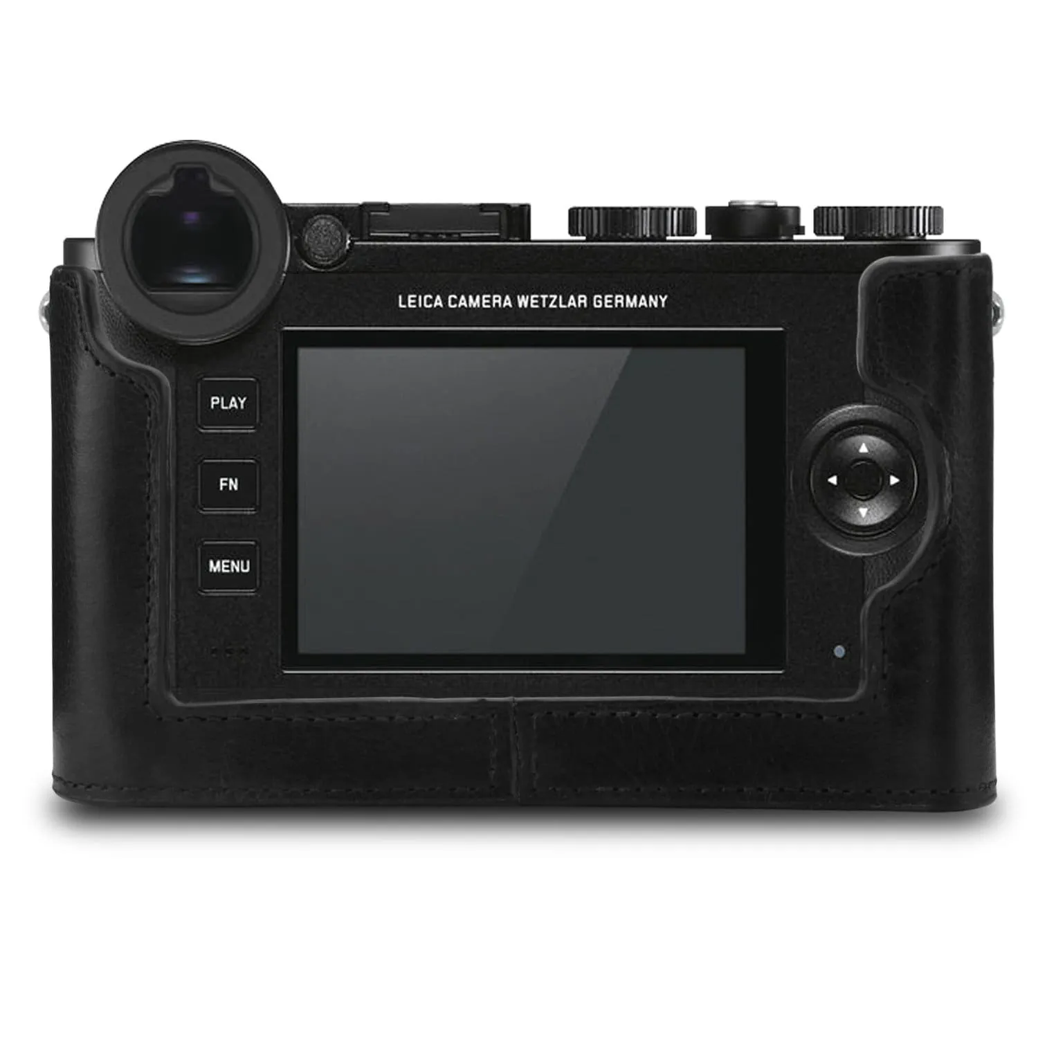 MegaGear Leica CL Ever Ready Top Grain Leather Camera Half Case and Strap
