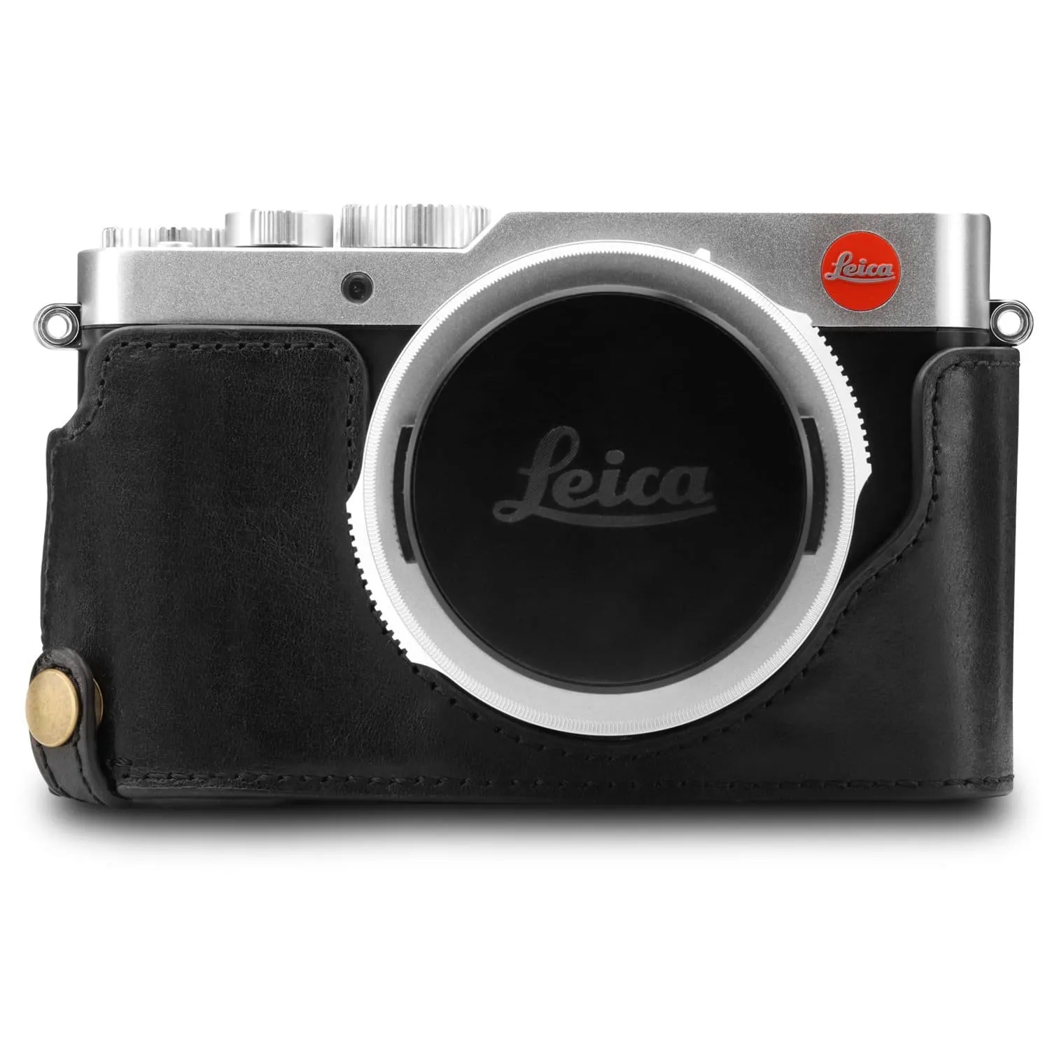 MegaGear Leica D-Lux 7 Ever Ready Top Grain Leather Camera Half Case and Strap