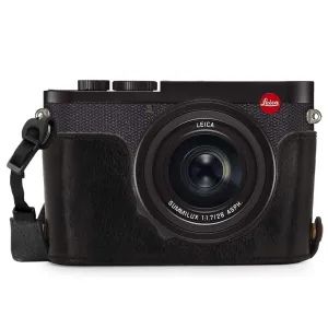 MegaGear Leica Q2 Ever Ready Top Grain Leather Camera Half Case