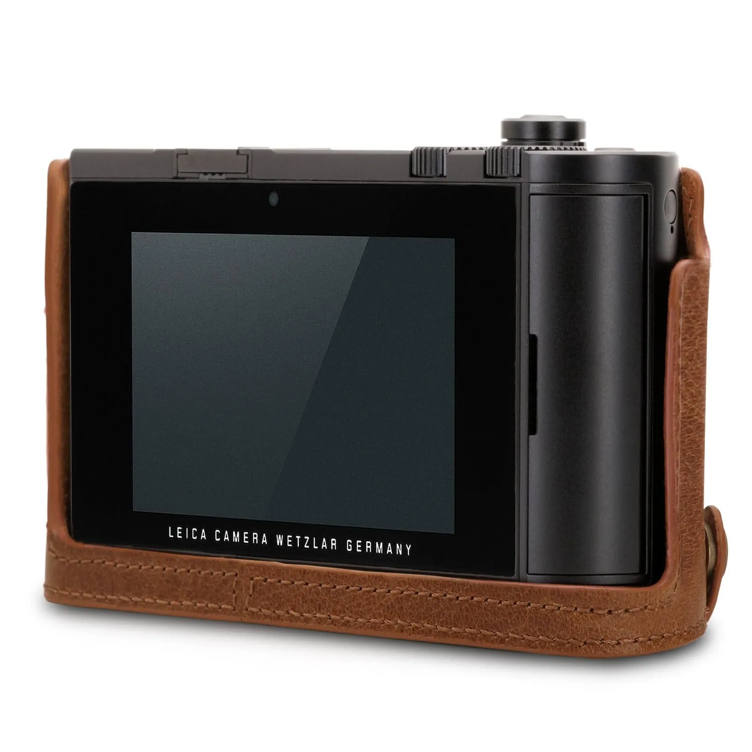 MegaGear Leica TL2, TL Ever Ready Top Grain Leather Camera Half Case
