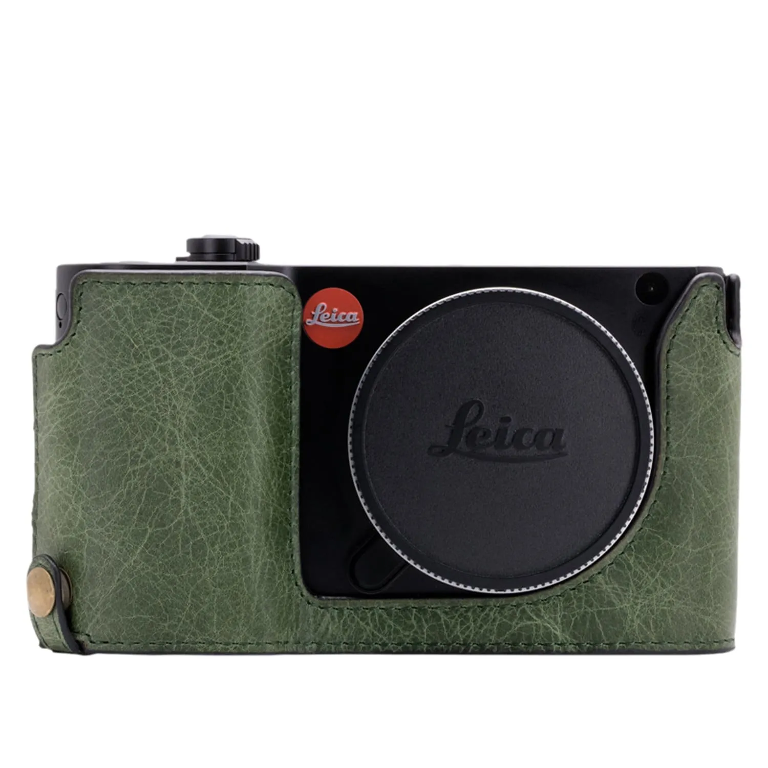 MegaGear Leica TL2, TL Ever Ready Top Grain Leather Camera Half Case