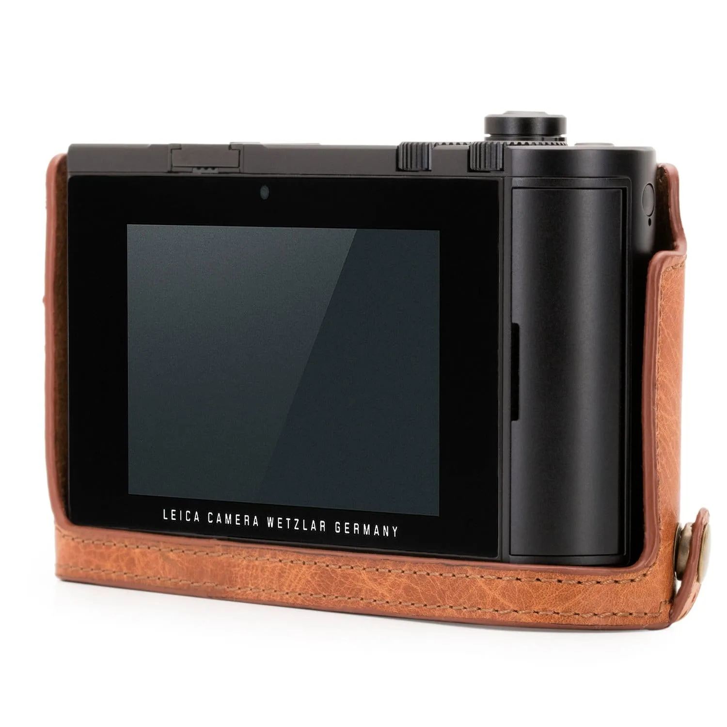 MegaGear Leica TL2, TL Ever Ready Top Grain Leather Camera Half Case