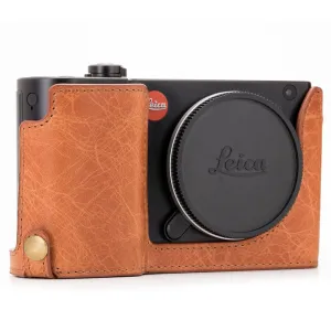 MegaGear Leica TL2, TL Ever Ready Top Grain Leather Camera Half Case