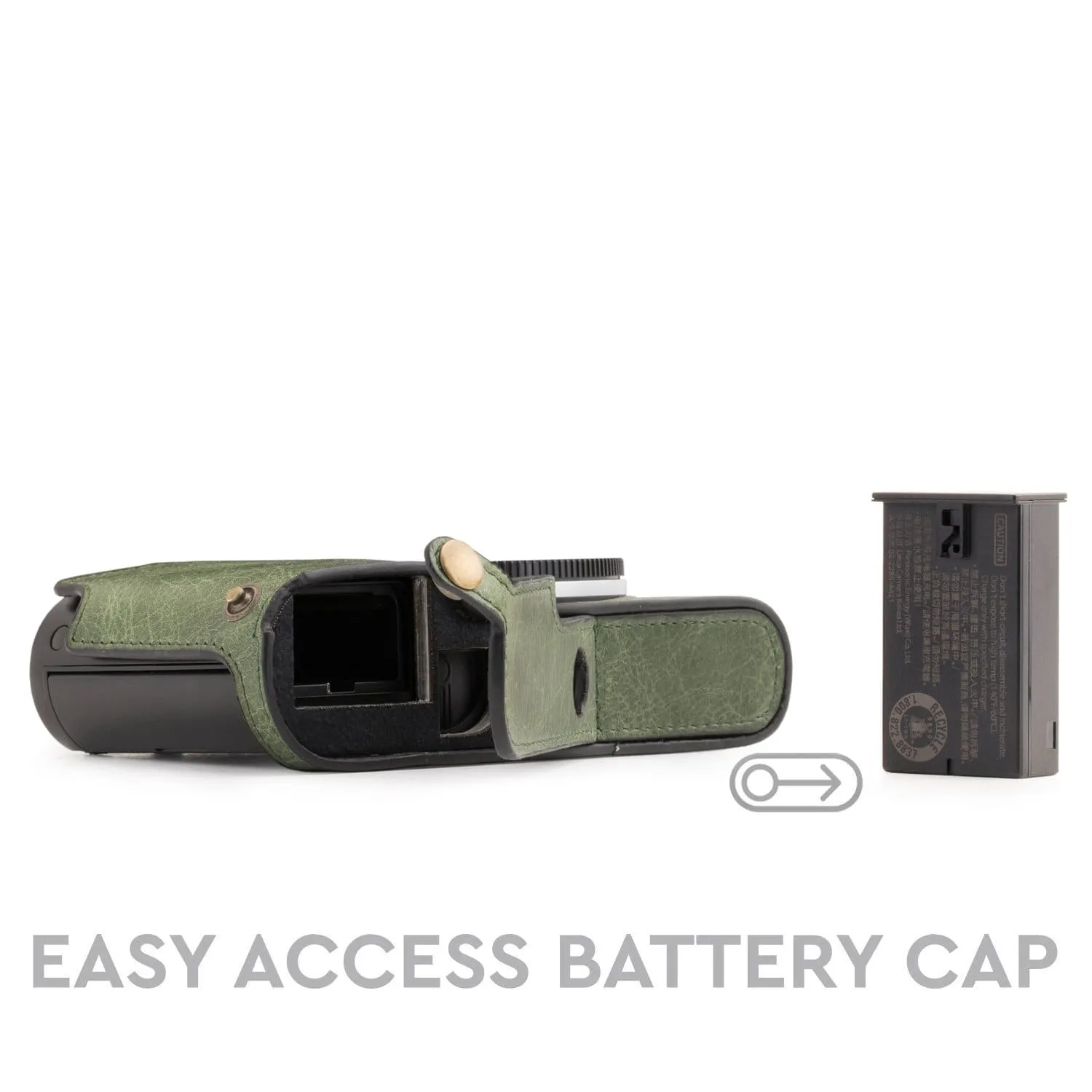 MegaGear Leica TL2, TL Ever Ready Top Grain Leather Camera Half Case
