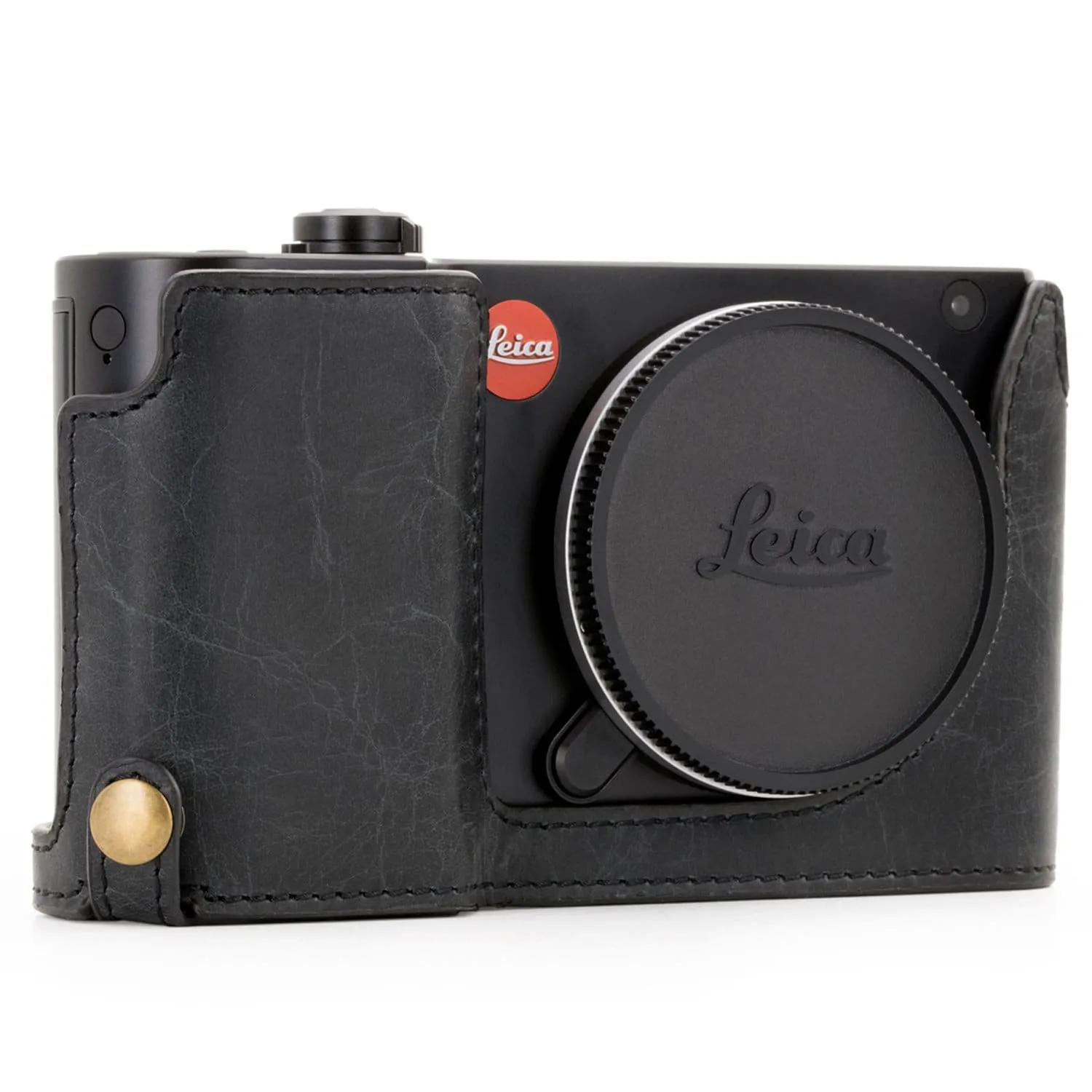 MegaGear Leica TL2, TL Ever Ready Top Grain Leather Camera Half Case