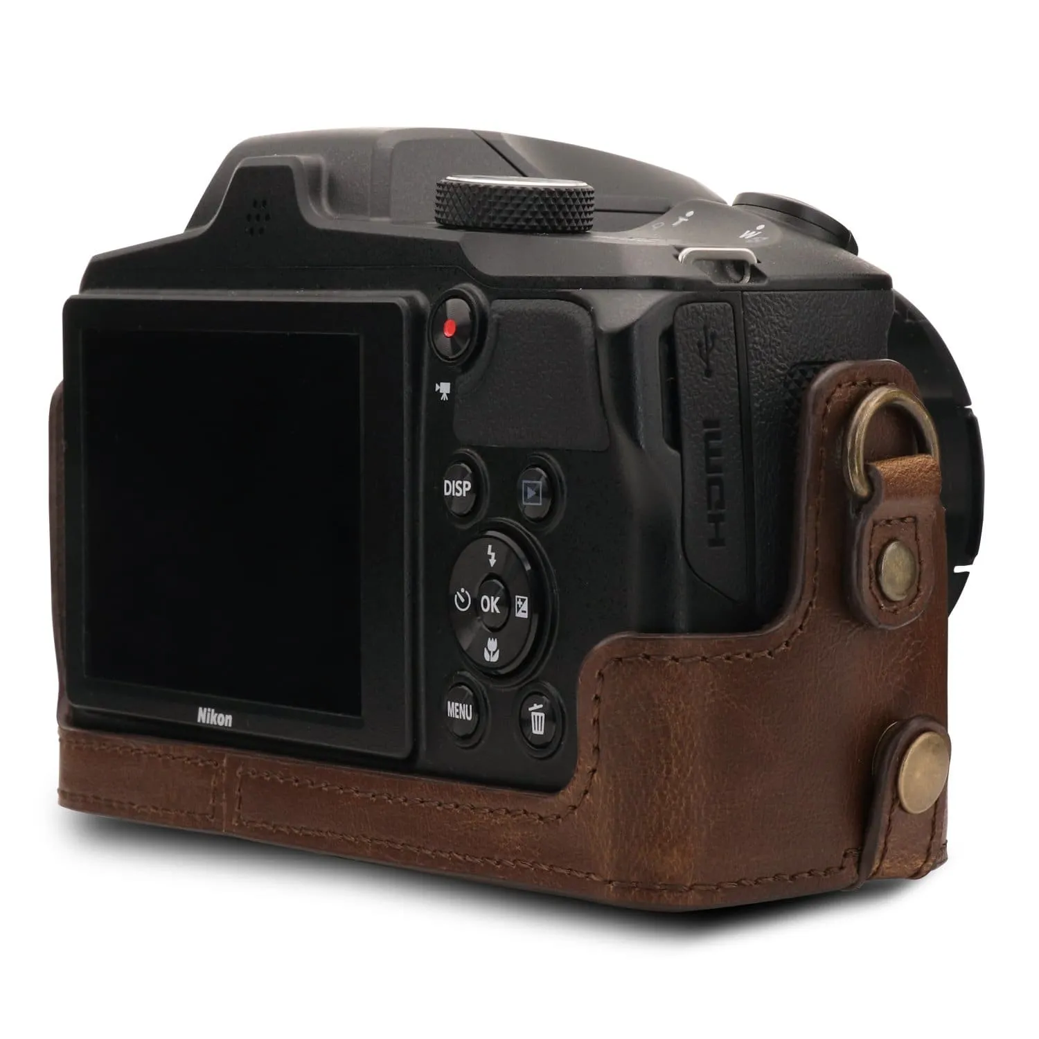 MegaGear Nikon Coolpix B600 Ever Ready Leather Camera Case