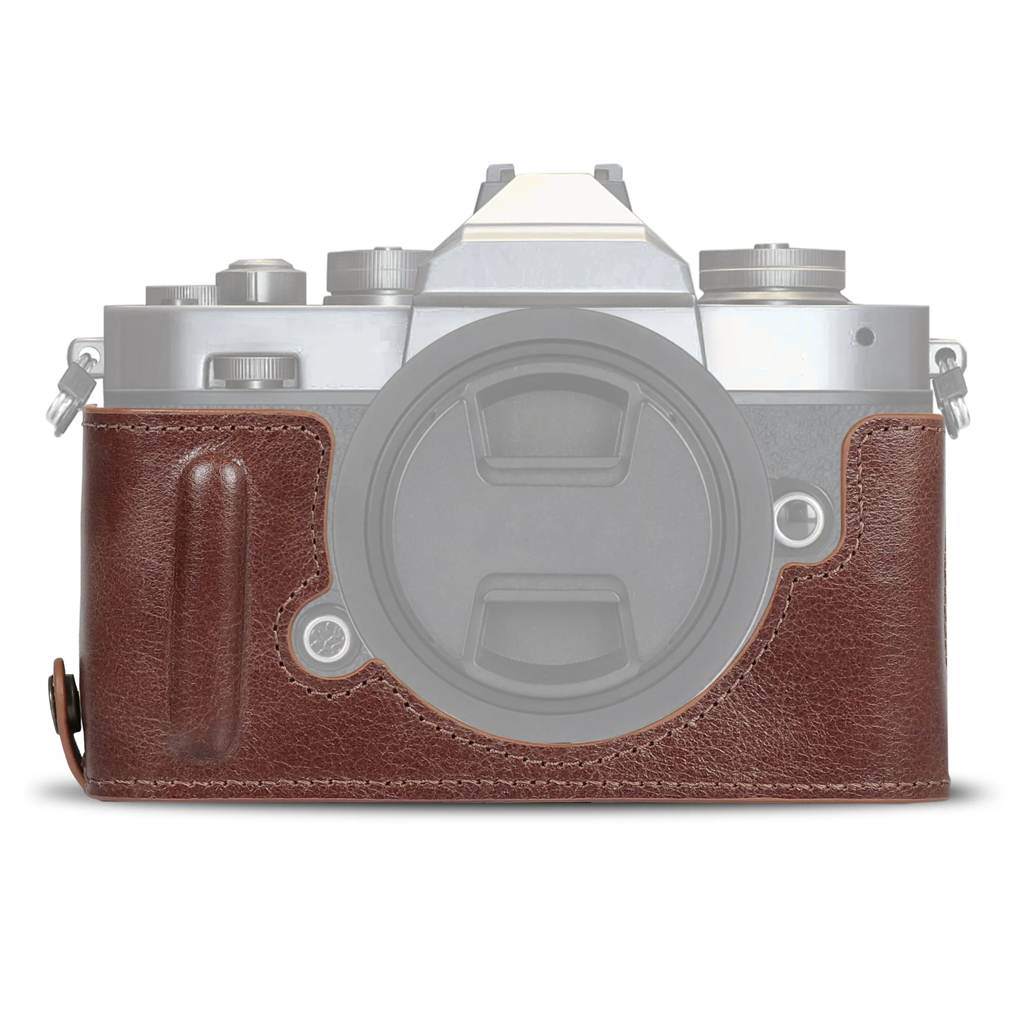 MegaGear Nikon Z fc Ever Ready Genuine Leather Camera Half Case