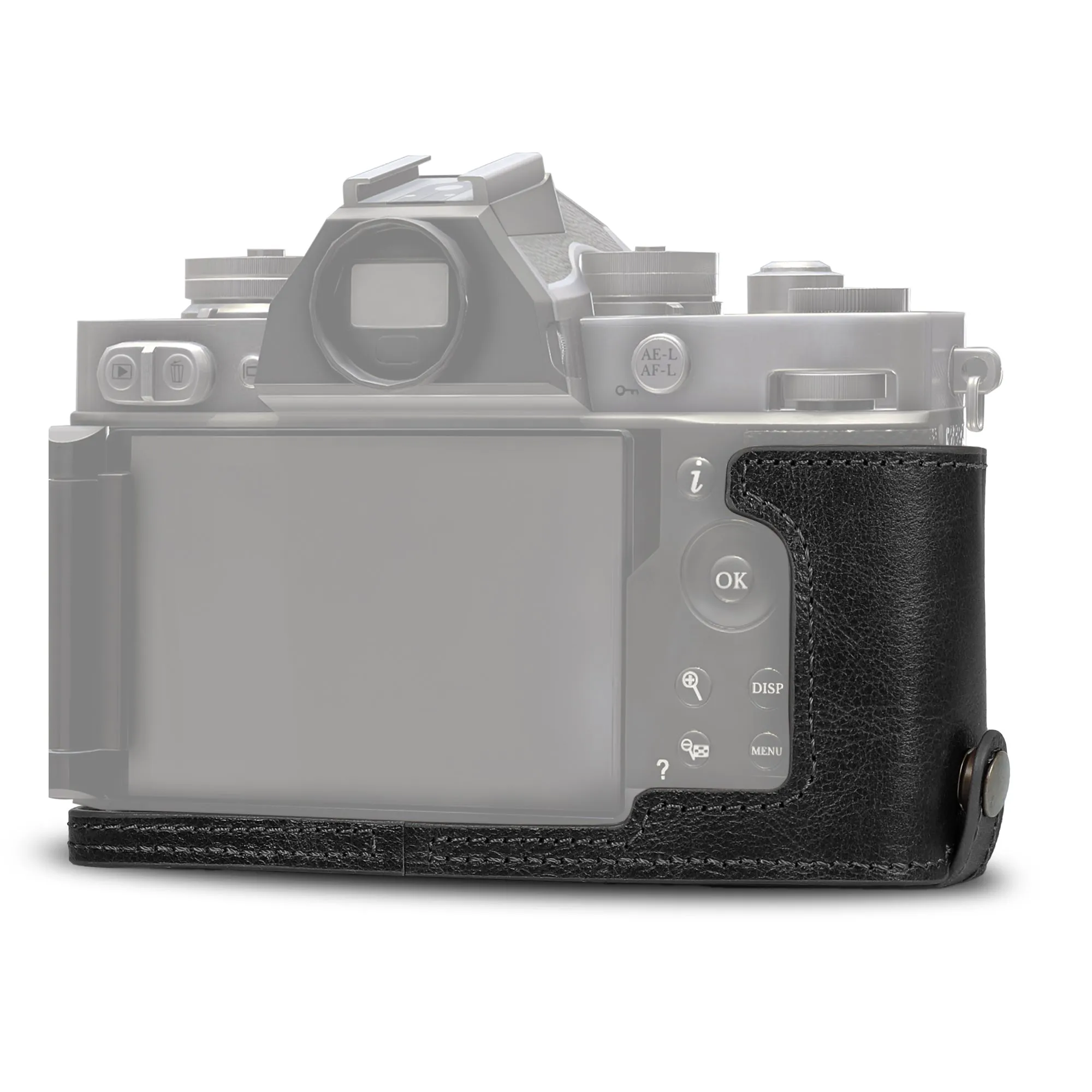 MegaGear Nikon Z fc Ever Ready Genuine Leather Camera Half Case