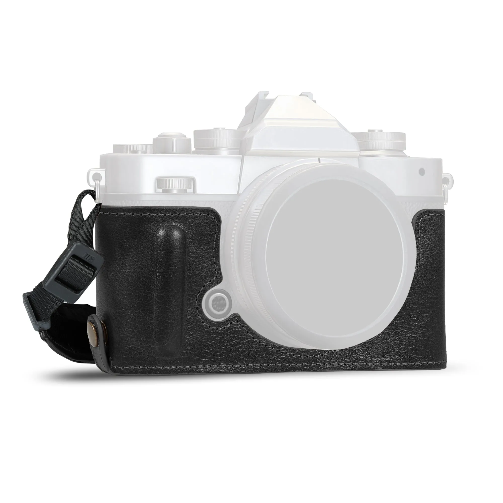 MegaGear Nikon Z fc Ever Ready Genuine Leather Camera Half Case