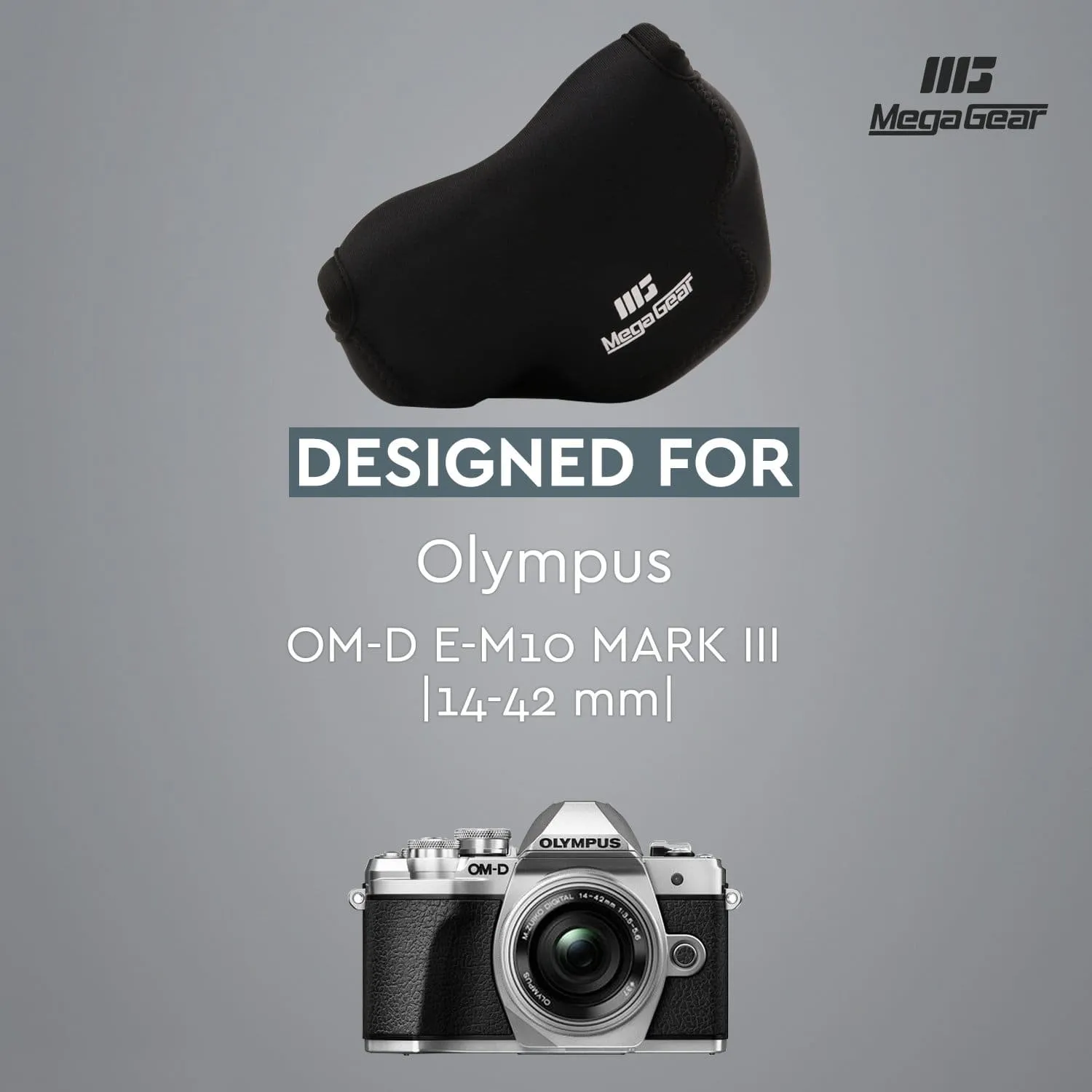 MegaGear Olympus OM-D E-M10 Mark IIIs, OM-D E-M10 Mark III (14-42mm) Ultra Light Neoprene Camera Case