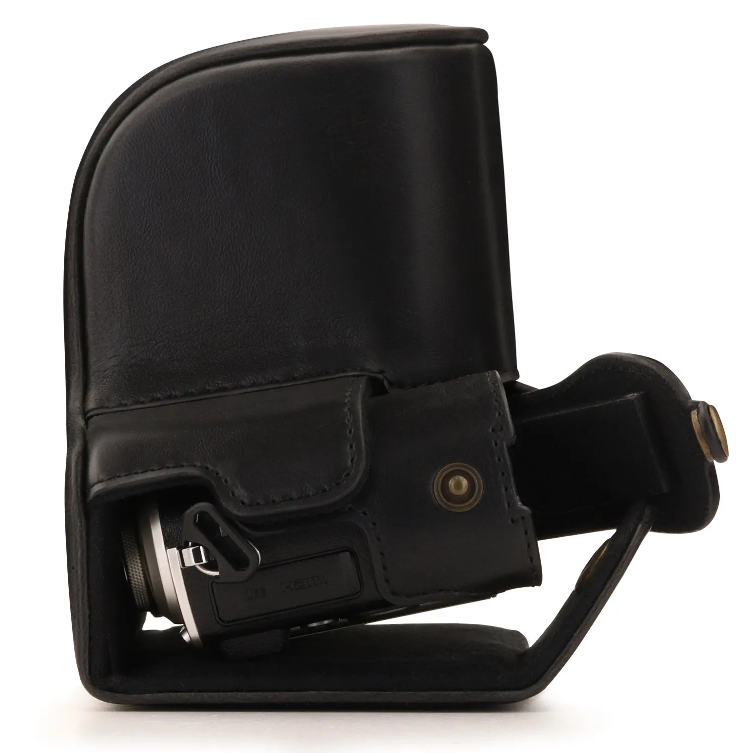 MegaGear Olympus PEN E-PL10, PEN E-PL9 (14-42mm) Ever Ready Leather Camera Case and Strap